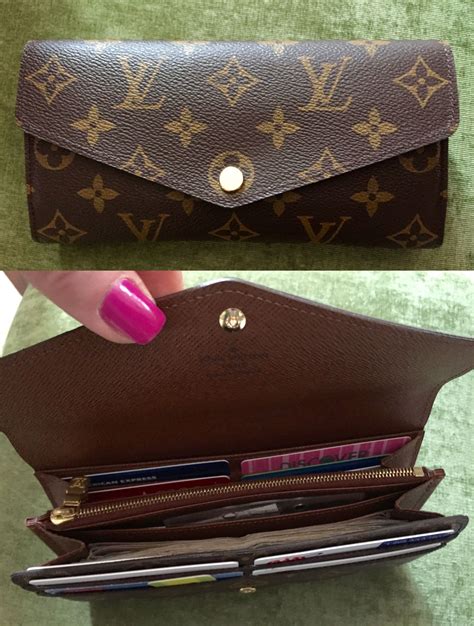 lv sarah wallet size|louis vuitton wallet women real.